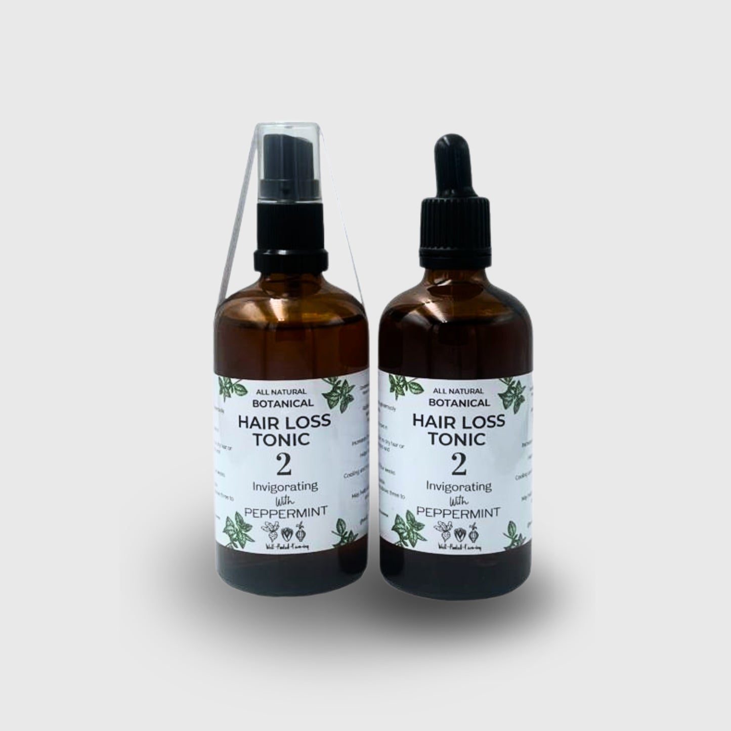 #2 PEPPERMINT: Botanical Hair Loss Tonic 100ml – Dropper or Spray