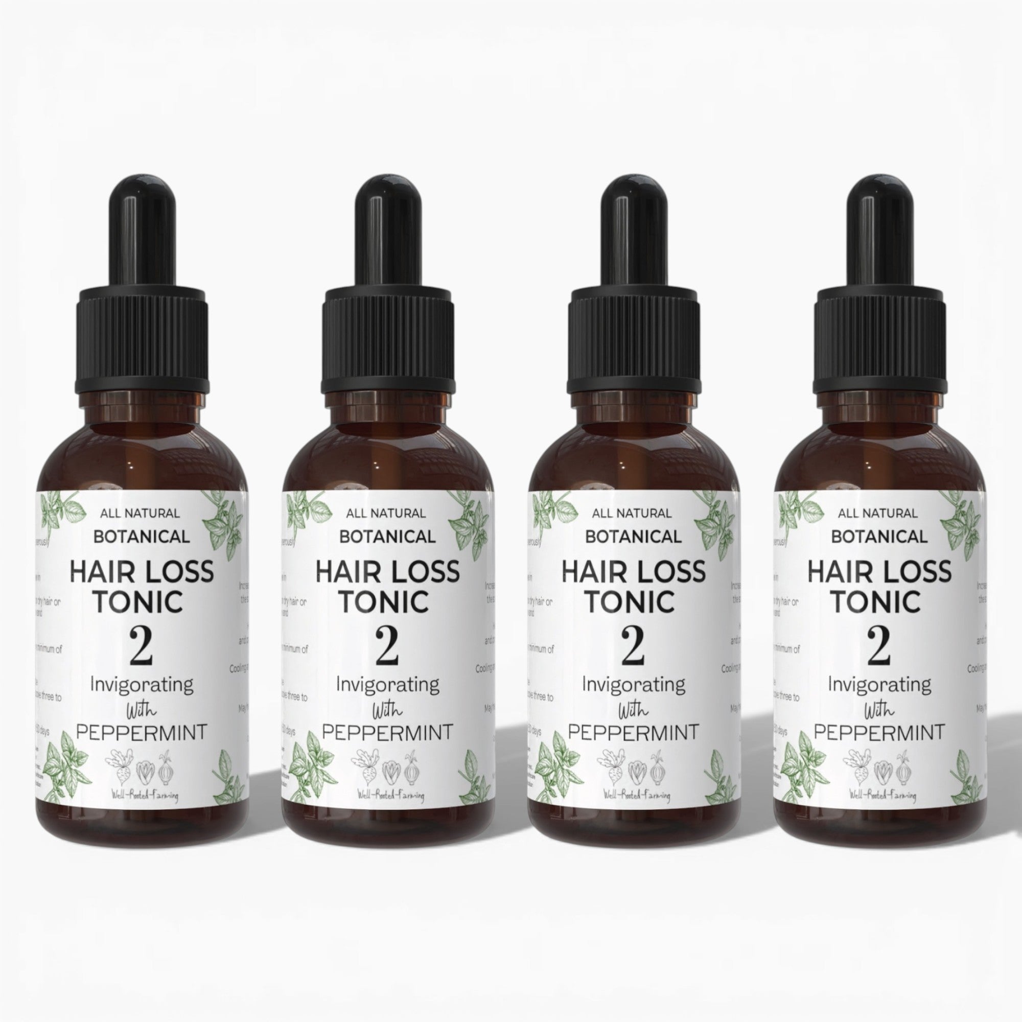 Botanical Hair Loss Tonic Dropper Set 100ml Bottles