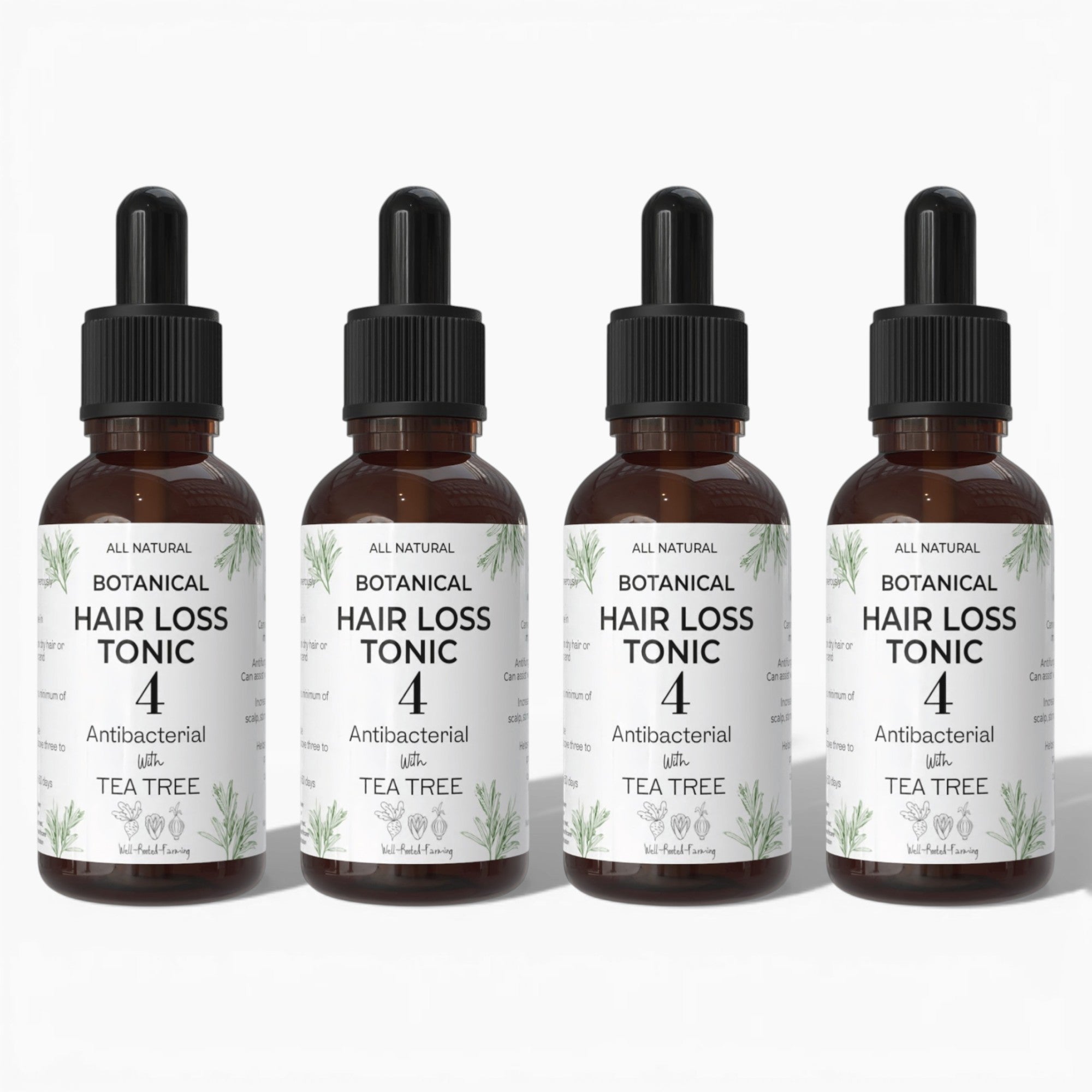 Botanical Hair Loss Tonic Dropper Set 100ml Bottles
